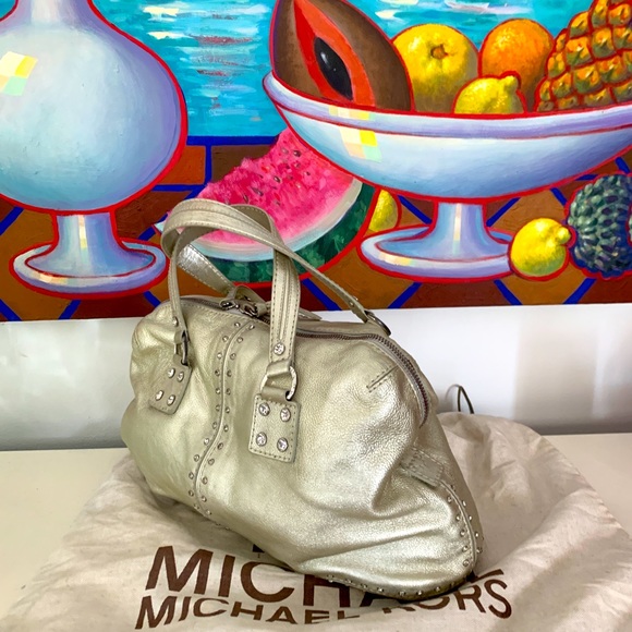 Michael Kors metallic gold with silver rhinestones - Picture 3 of 3